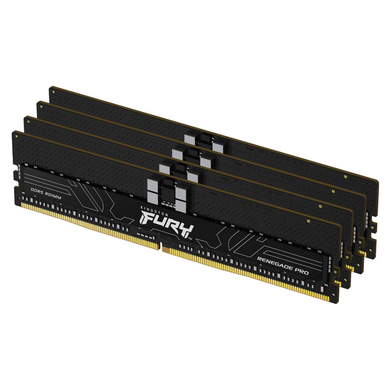 Kingston FURY Renegade Pro KF564R32RBE2K4-128 DDR5-6400 ECC registered memory kit, 128 GB (4 x 32 GB), CL32, black