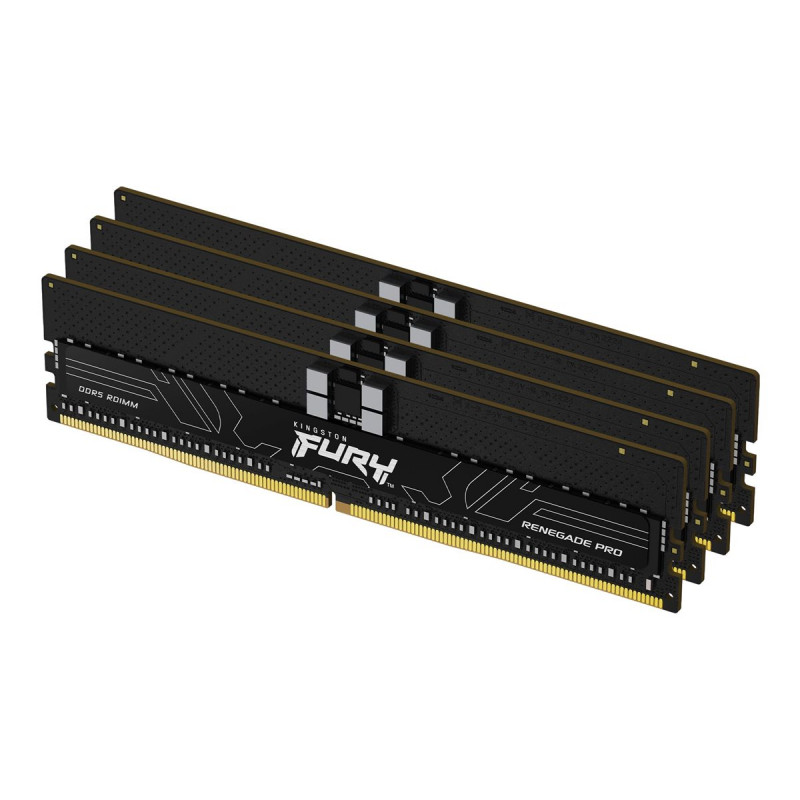 Kingston FURY Renegade Pro KF564R32RBE2K4-128 DDR5-6400 ECC registered memory kit, 128 GB (4 x 32 GB), CL32, black