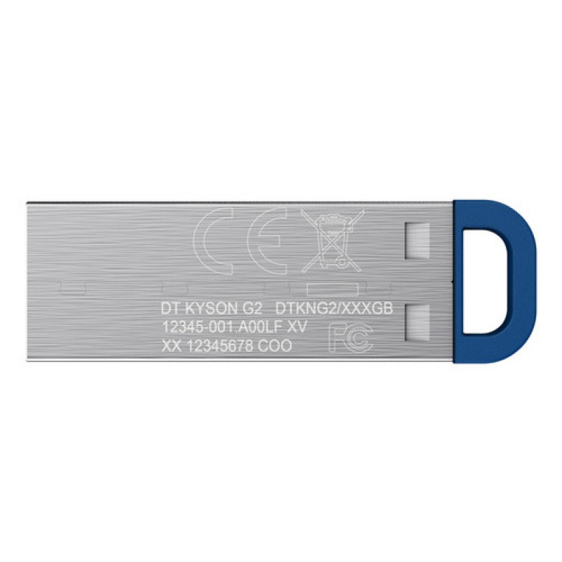 Kingston DataTraveler Kyson DTKNG2/128GB USB flash drive, 128 GB, USB 3.2 Gen 1, metal