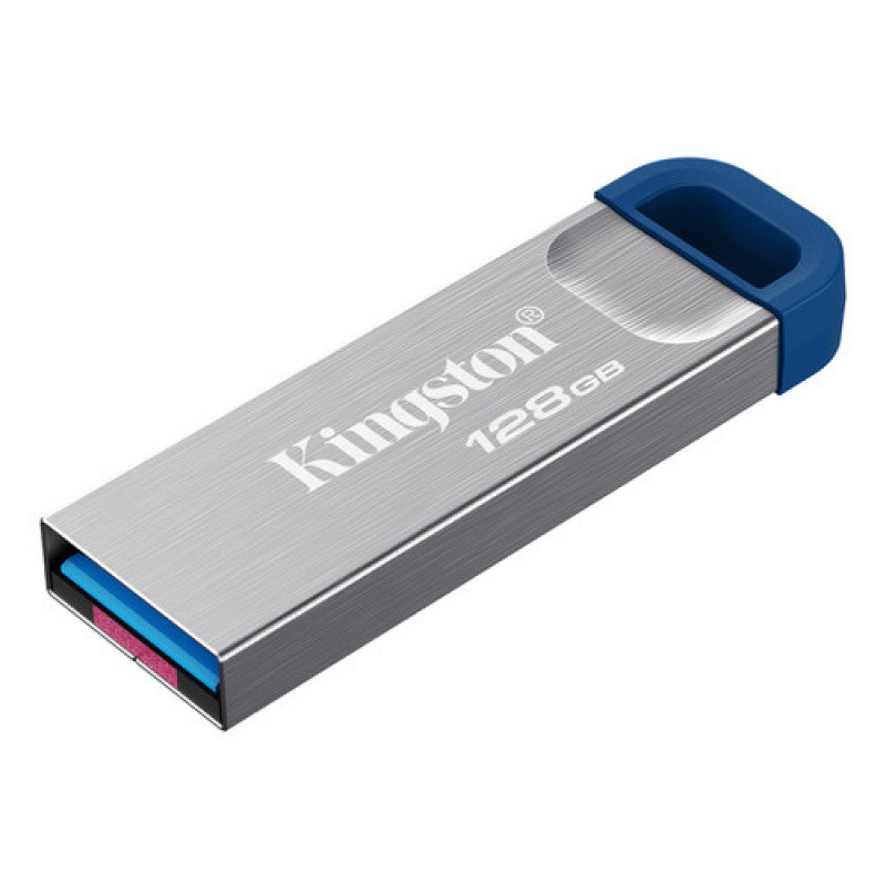 Kingston DataTraveler Kyson DTKNG2/128GB USB flash drive, 128 GB, USB 3.2 Gen 1, metal