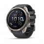 Garmin Fenix 9 Pro inReach smartwatch, 51 mm, titanium case, graphite/black silicone band