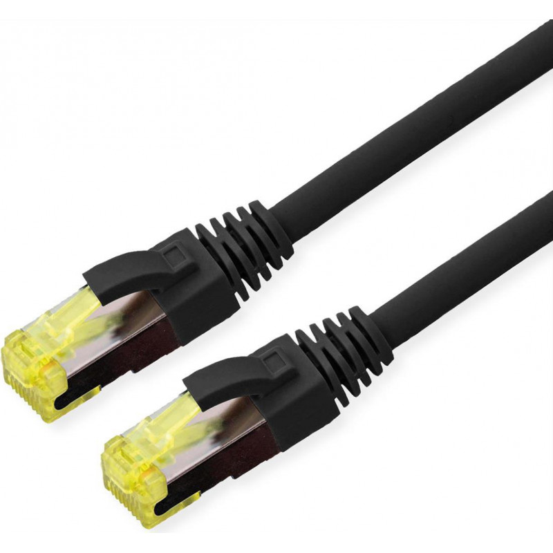 Roline 21.15.0750 outdoor Cat6A S/FTP patch cable, LSOH, 0.5 m, black