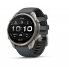 Garmin Fenix 9 Pro smartwatch, 47 mm, titanium case, graphite/black silicone band