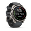 Garmin Fenix 9 Pro smartwatch, 47 mm, titanium case, graphite/black silicone band