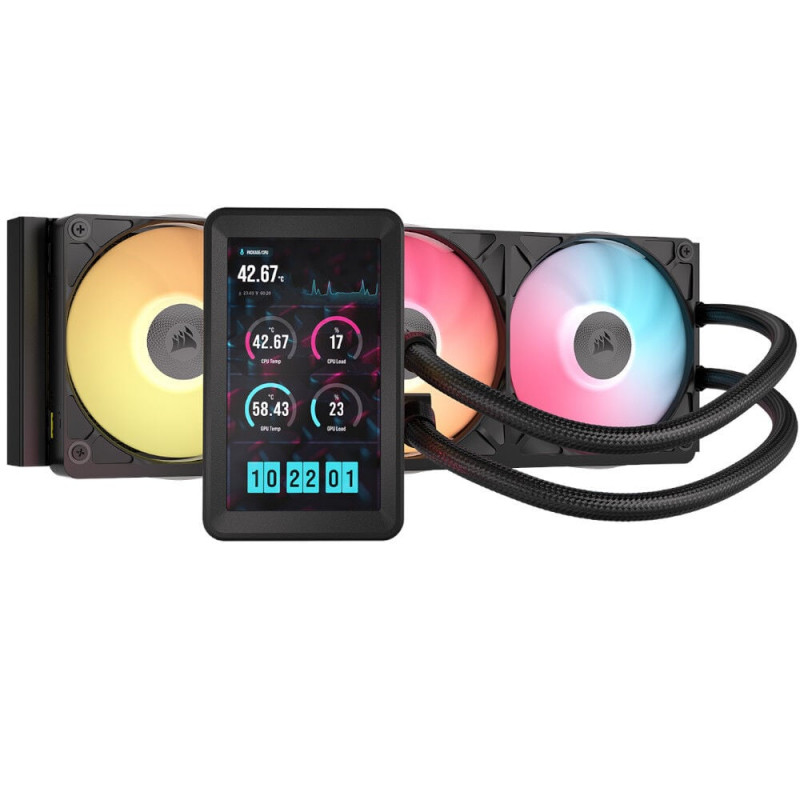 Corsair iCUE LINK TITAN II 360 RX LCD all-in-one liquid cooler, 360 mm, RGB, black, CW-9061045-WW
