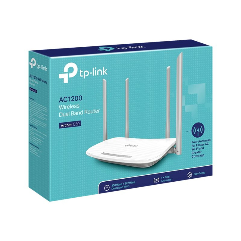TP-Link Archer C50 (EU) V6.46 wireless router, AC1200, dual-band