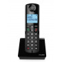 Alcatel S280 EWE DECT cordless telephone with hands-free function, black