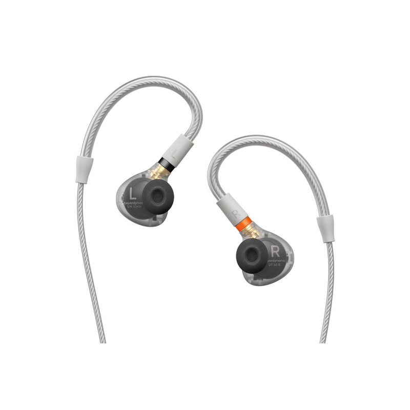 Beyerdynamic DT 30 IE Premium in-ear headphones for stage use, translucent