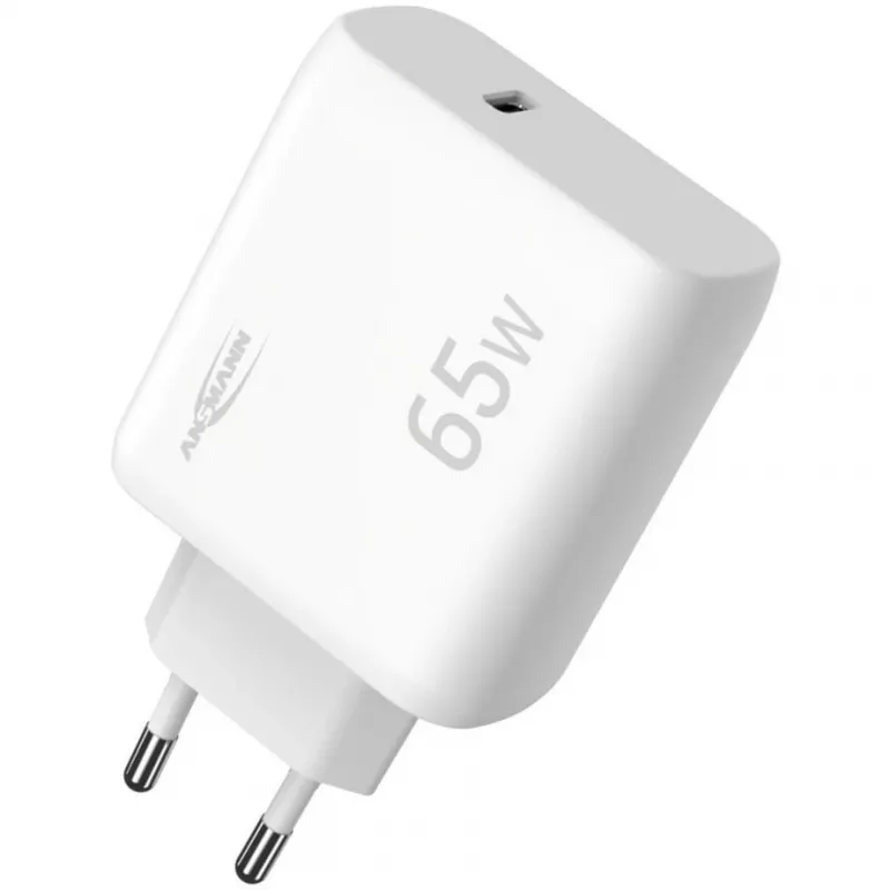 Ansmann Home Charger HC165PD USB charger, 1x USB-C, PPS, PD, Quick Charge, 65 W, white