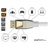 Good Connections Python DP20-PY010W DisplayPort 2.0 cable, 54 Gbit/s, UHBR 13.5, nylon braided, white, 1 m