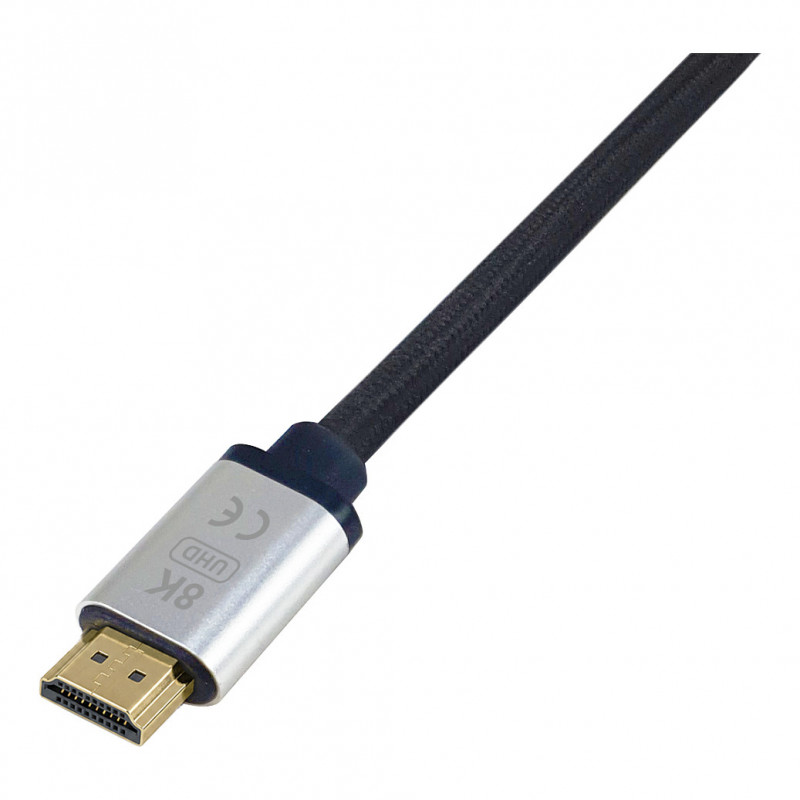 Equip 119387 HDMI 2.1 Ultra High Speed cable with Ethernet, 48 Gbps, 8K/60 Hz, black, 0.5 m
