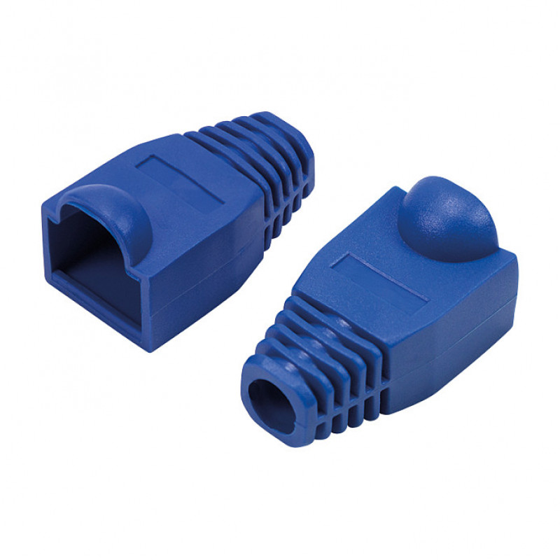 LogiLink MP0066 RJ45 plug cable boot 6.5 mm, blue (50 pcs)