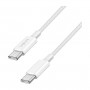 LogiLink CU0341 USB 2.0 Type-C cable, C/M to C/M, 480 Mbps, 60 W, nylon, white, 1 m