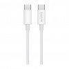 LogiLink CU0341 USB 2.0 Type-C cable, C/M to C/M, 480 Mbps, 60 W, nylon, white, 1 m