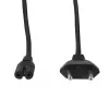 LogiLink CP192 power cable, CEE 7/16 to IEC C7, black, 1 m