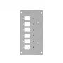LogiLink FB5002 fibre optic front plate, 6 LC-D / 6 SC-S, for splice distributor