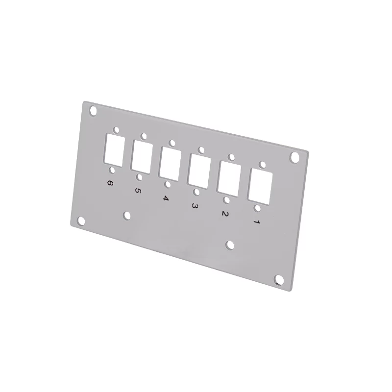 LogiLink FB5002 fibre optic front plate, 6 LC-D / 6 SC-S, for splice distributor