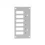 LogiLink FB5004 fibre optic front plate 6 SC-D / 6 LC-Q for splice distributor