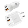 LogiLink PA0374 USB-A/C charging kit, 20 W, 1x USB-A and 1x USB-C, white