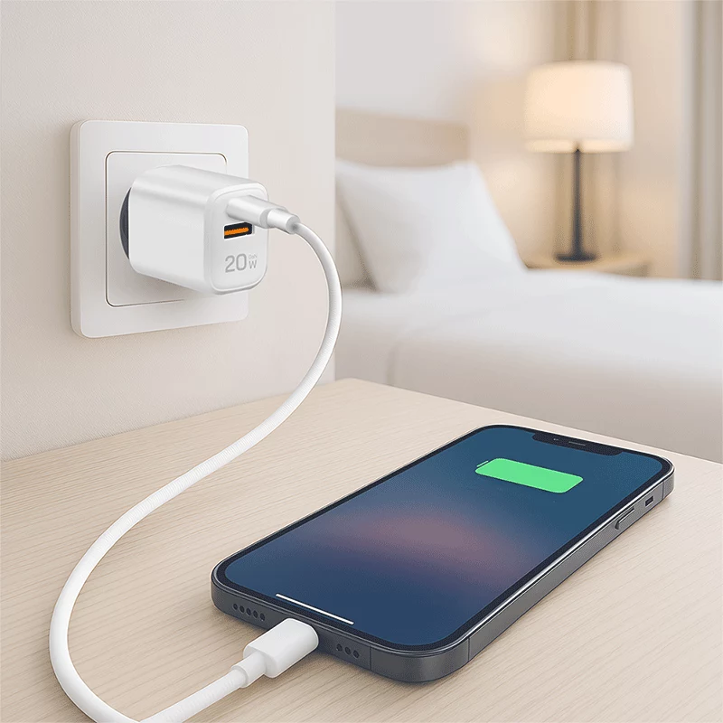 LogiLink PA0374 USB-A/C charging kit, 20 W, 1x USB-A and 1x USB-C, white