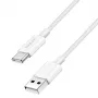 LogiLink CU0319 USB 2.0 Type-C cable, A/M to C/M, 480 Mbps, 60 W, nylon, white, 0.15 m