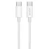 LogiLink CU0339 USB 2.0 Type-C cable, C/M to C/M, 480 Mbps, 60 W, nylon, white, 0.15 m