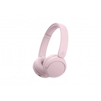 Sony WH-CH530 Bluetooth on-ear headphones with microphone, noise reduction, pink