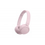 Sony WH-CH530 Bluetooth on-ear headphones with microphone, noise reduction, pink