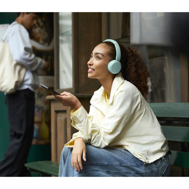 Sony WH-CH530 wireless Bluetooth headphones, mint