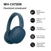 Sony WH-CH730N Bluetooth over-ear headphones with microphone, blue