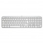 Logitech Master Series MX Keys S for Mac 920-011628 keyboard, Swiss (CH) layout, pale grey