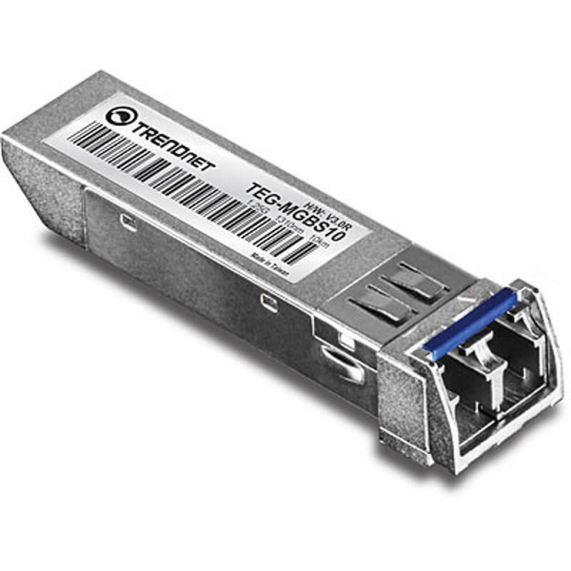 TRENDnet TEG-MGBS40D5 SFP (mini-GBIC) transceiver module, 1GbE, 1000Base-LX, LC, up to 40 km, 1550 nm (TX)