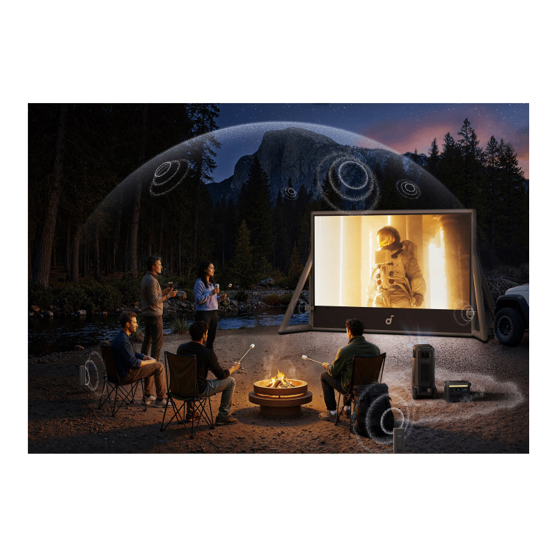 Anker Nebula X1 Pro (D21513F1) projector, 4K UHD (3840 x 2160), 3500 ANSI lumens, Wi-Fi, black