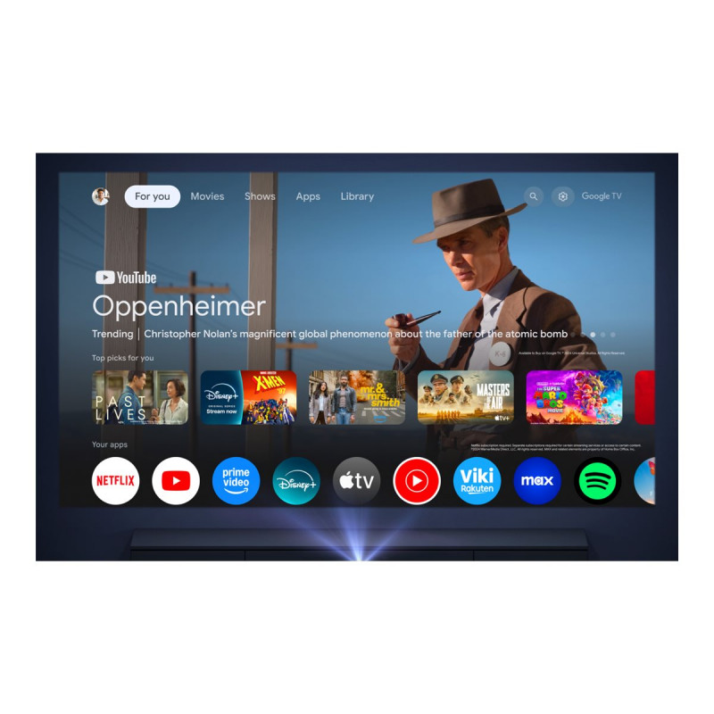 Anker Nebula X1 Pro (D21513F1) projector, 4K UHD (3840 x 2160), 3500 ANSI lumens, Wi-Fi, black
