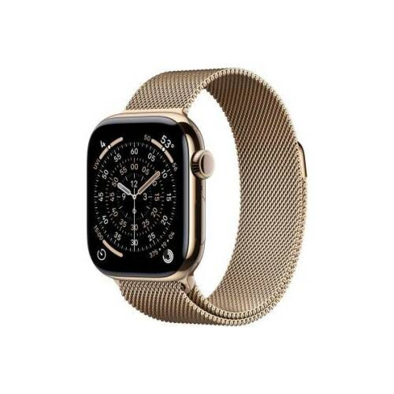 Apple Watch Series 11 5G smartwatch, 42 mm titanium, gold
