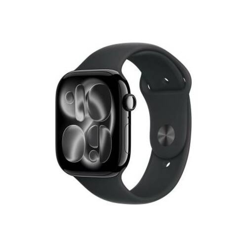 Apple Watch Series 11 5G smartwatch, 46 mm aluminium, S/M, black, MFC24QL/A