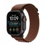 Apple Watch Ultra 4 (2026) smartwatch, 5G, 49 mm, black titanium case, Burgundy Alpine Loop, M