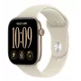 Apple Watch Series 12 GPS 46mm Light Gold Aluminium Case with Sand Sport Band - S/M