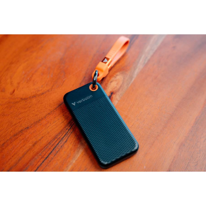Verbatim Pocket 32285 portable SSD, 512 GB, USB 3.2 Type-C, black/orange
