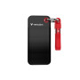 Verbatim Pocket 32434 portable SSD, 128 GB, USB 3.2 Type-C, black/red