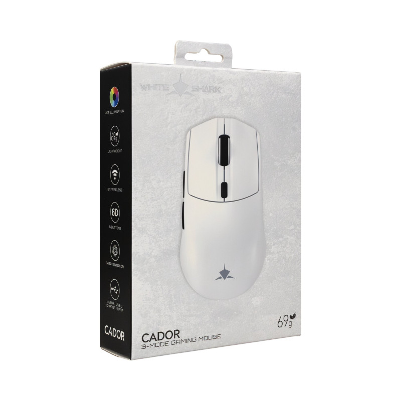 White Shark CADOR WGM-5020 gaming mouse, white