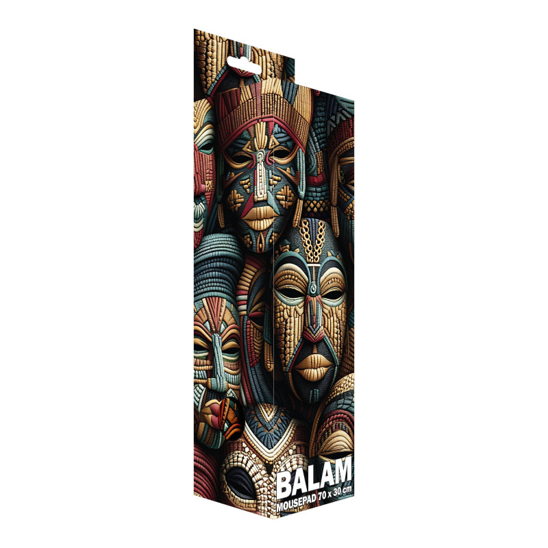 Sbox BALAM XL MP-04 mouse pad, 700x300 mm, black with print