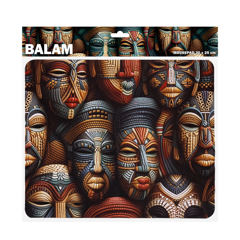 Sbox BALAM M MP-04 mouse pad, 300x250 mm, black with print