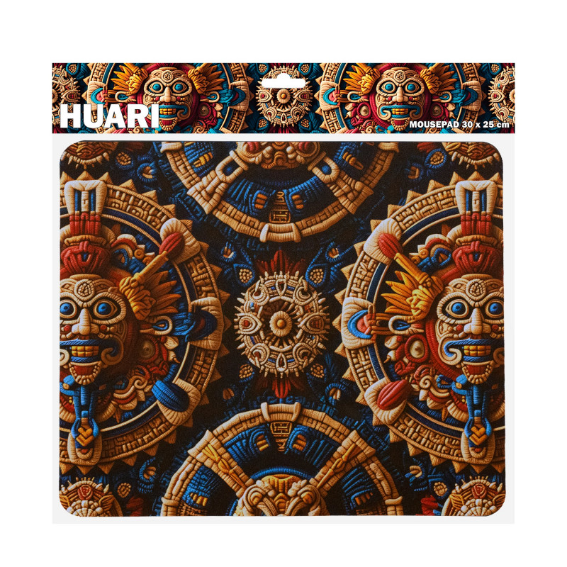 Sbox HUARI M MP-05 mouse pad, 300x250 mm, black with print