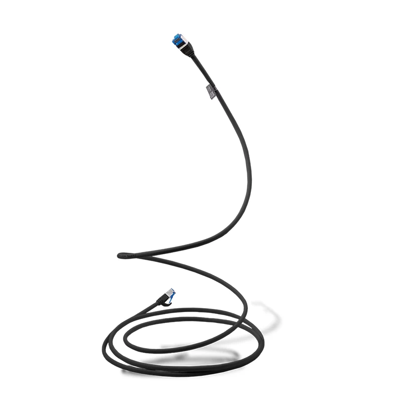 LogiLink CP5013S patch cable Cat.6A SLIM S/FTP LSZH, 0.25 m, black, SlimLine