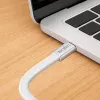 LogiLink CU0445 USB 2.0 Type-C to Type-C flat cable, braided, 480 Mbps, 60 W, white, 1 m