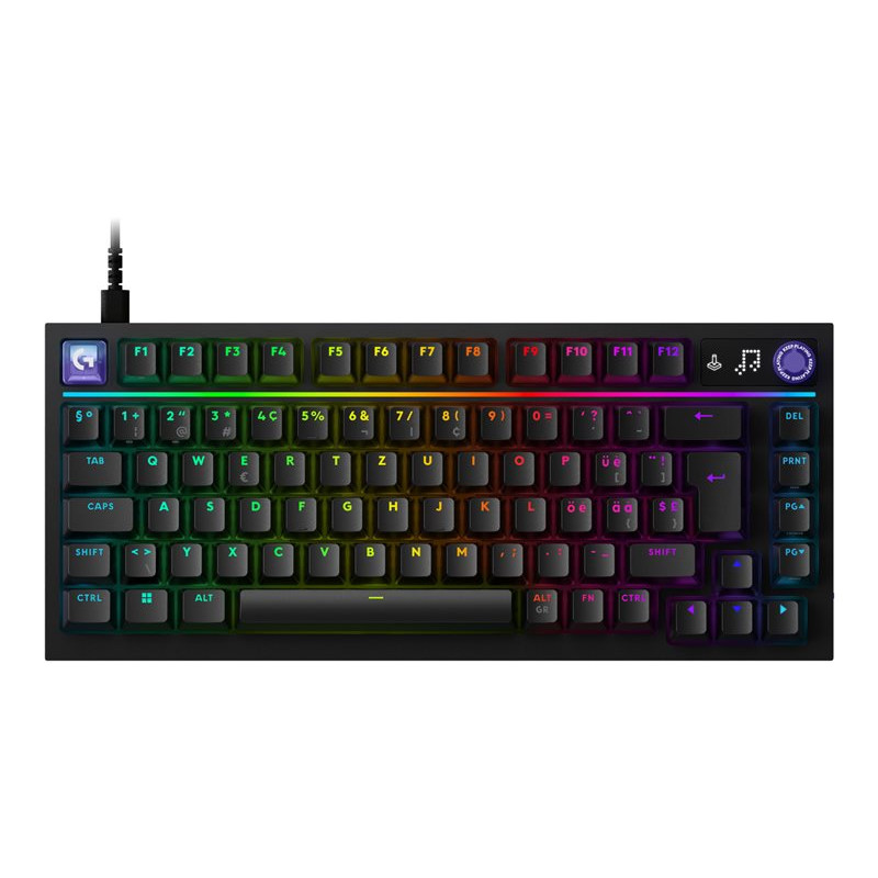 Logitech G316 X 75 gaming keyboard, black, US International