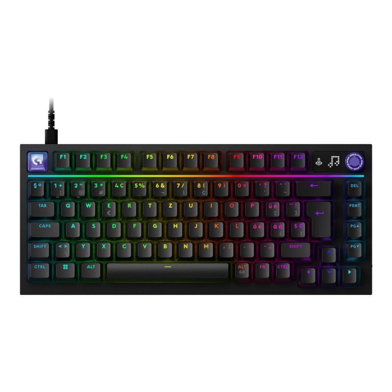 Logitech G316 X 75 gaming keyboard, black, US International