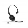 Jabra Evolve3 45 MS Mono headset with Link 390c, on-ear, Bluetooth, black