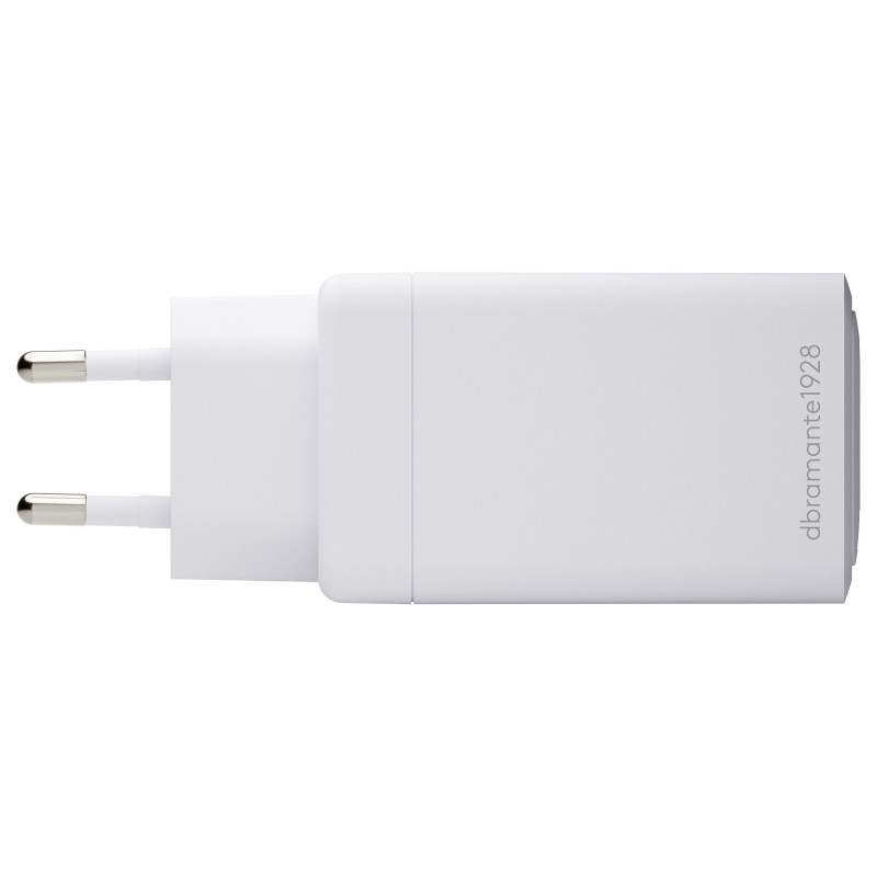 dbramante1928 CI70CCWH4436 power adapter, 70 W, 2x USB-C + 1x USB-A, EU plug, white